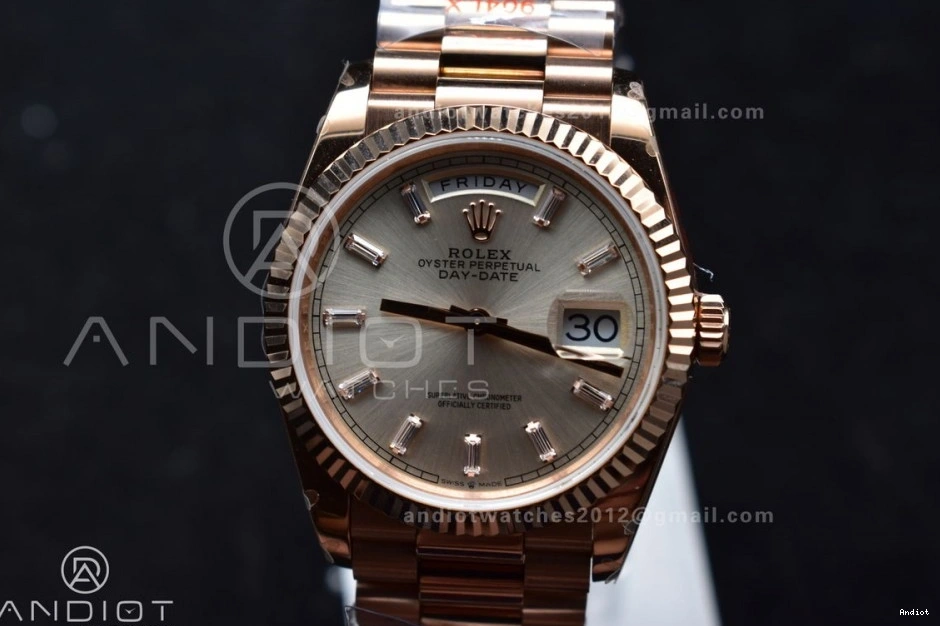 Weight) RG Best QF vr3255 Diamond Dial on Steel Stick 904L Bracelet President 36 with Silver Edition (Gain V5 DayDate 0209